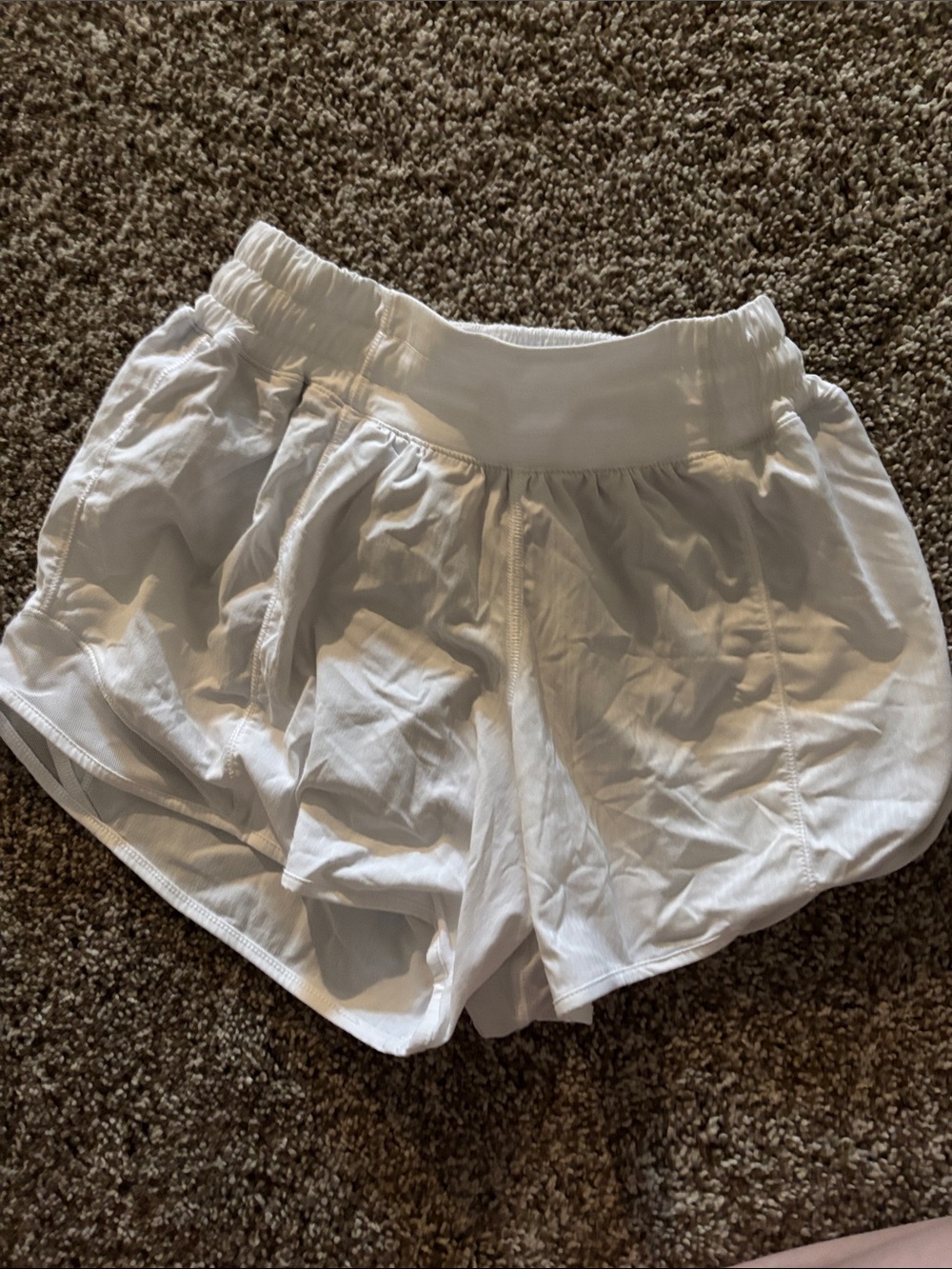 lululemon athletica White Athletic Running Shorts
